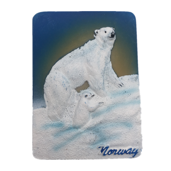 Bear Town Norway Fridge Magnet 3D Resin