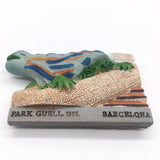 Barcelona Park Guell Spain Fridge Magnet 3D Resin