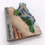 Barcelona Park Guell Spain Fridge Magnet 3D Resin