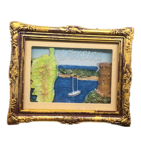 Corsica Photo Frame France Fridge Magnet 3D Resin