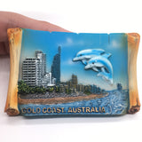 Gold Coast Australia Fridge Magnet 3D Resin