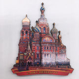 Saint Petersburg Russia Fridge Magnet 3D Wood