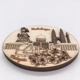 Kuala Lumpur Malaysia Fridge Magnet 3D Wooden