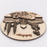 Kuala Lumpur Malaysia Fridge Magnet 3D Wooden