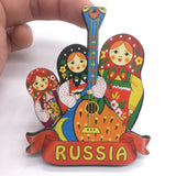 Moscow Russia Fridge Magnet 3D Wooden