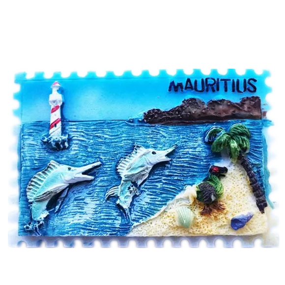 Mauritius Fridge Magnet 3D Resin