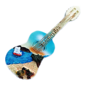 Guitar Mauritius Fridge Magnet 3D Resin