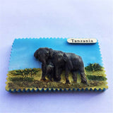 Elephant Tanzania Fridge Magnet 3D Resin