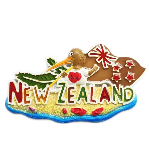 New Zealand Fridge Magnet 3D Resin