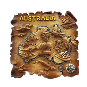 Map Australia Fridge Magnet 3D Resin