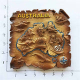 Map Australia Fridge Magnet 3D Resin