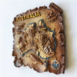 Map Australia Fridge Magnet 3D Resin