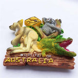 Kangaroo Koala Crocodile Australia Fridge Magnet 3D Resin