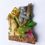 Kangaroo Koala Crocodile Australia Fridge Magnet 3D Resin