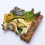 Kangaroo Koala Crocodile Australia Fridge Magnet 3D Resin