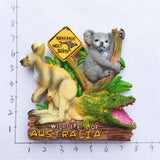 Kangaroo Koala Crocodile Australia Fridge Magnet 3D Resin