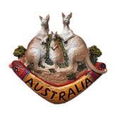 Kangaroo Family Australia Fridge Magnet 3D Resin