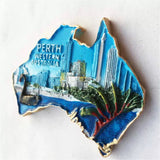 Perth Australia Fridge Magnet 3D Resin