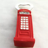 Telephone Box London England UK Fridge Magnet Bottle Opener 3D Resin