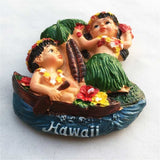 Hawaii Dancing USA America Fridge Magnet 3D Resin