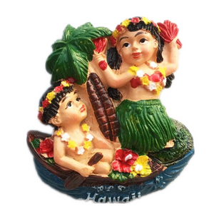 Hawaii Dancing USA America Fridge Magnet 3D Resin