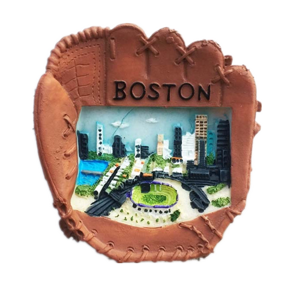 Boston Baseball USA America Fridge Magnet 3D Resin