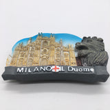 Milan Italy Fridge Magnet 3D Resin