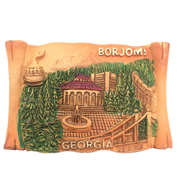 Borjomi Georgia Fridge Magnet 3D Resin