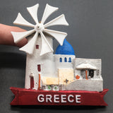 Mykonos Santorini Greece Fridge Magnet 3D Resin