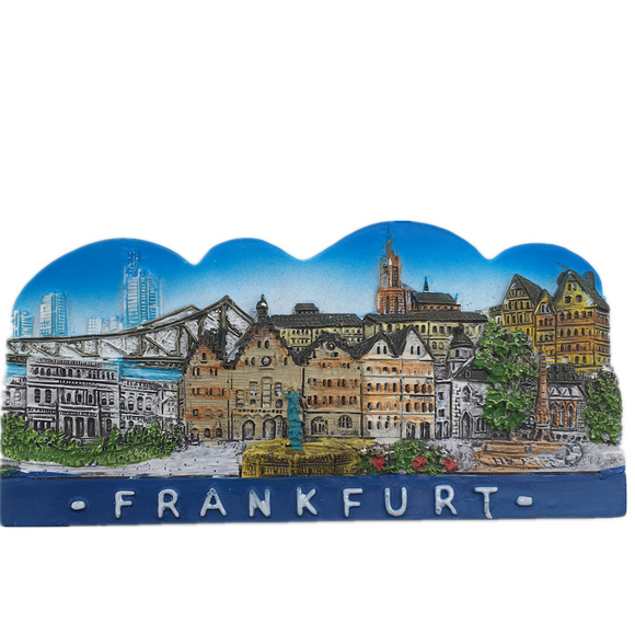 Frankfurt Germany Fridge Magnet 3D Resin