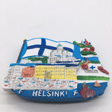 Helsinki Finland Fridge Magnet 3D Resin