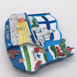 Helsinki Finland Fridge Magnet 3D Resin