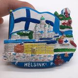 Helsinki Finland Fridge Magnet 3D Resin