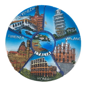 Florence Rome Venice Pisa Milan Italy Fridge Magnet 3D Resin