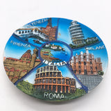 Florence Rome Venice Pisa Milan Italy Fridge Magnet 3D Resin