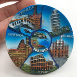 Florence Rome Venice Pisa Milan Italy Fridge Magnet 3D Resin