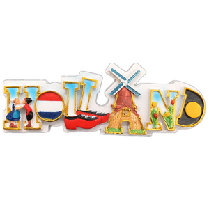 Windmill Holland Netherlands Fridge Magnet 3D Resin