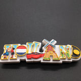 Windmill Holland Netherlands Fridge Magnet 3D Resin