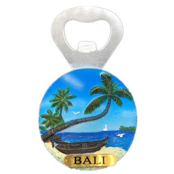 Bali USA America Fridge Magnet Bottle Opener 3D Resin