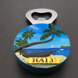 Bali USA America Fridge Magnet Bottle Opener 3D Resin