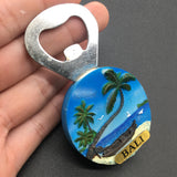 Bali USA America Fridge Magnet Bottle Opener 3D Resin