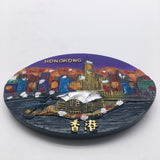 Hong Kong China Fridge Magnet 3D Resin