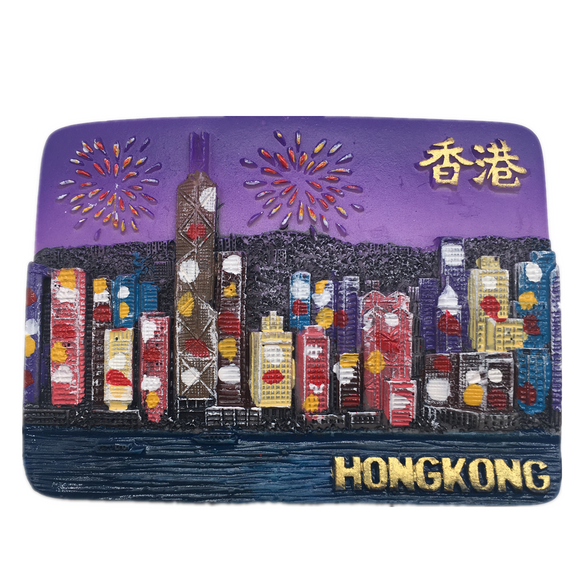 Victoria Harbour Hong Kong China Fridge Magnet 3D Resin