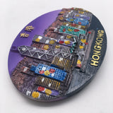 Hong Kong China Fridge Magnet 3D Resin