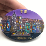 Hong Kong China Fridge Magnet 3D Resin