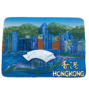 Hong Kong China Fridge Magnet 3D Resin