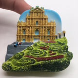 Macao China Fridge Magnet 3D Resin