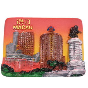 Macao China Fridge Magnet 3D Resin