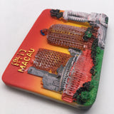 Macao China Fridge Magnet 3D Resin