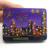 Hong Kong China Fridge Magnet 3D Resin